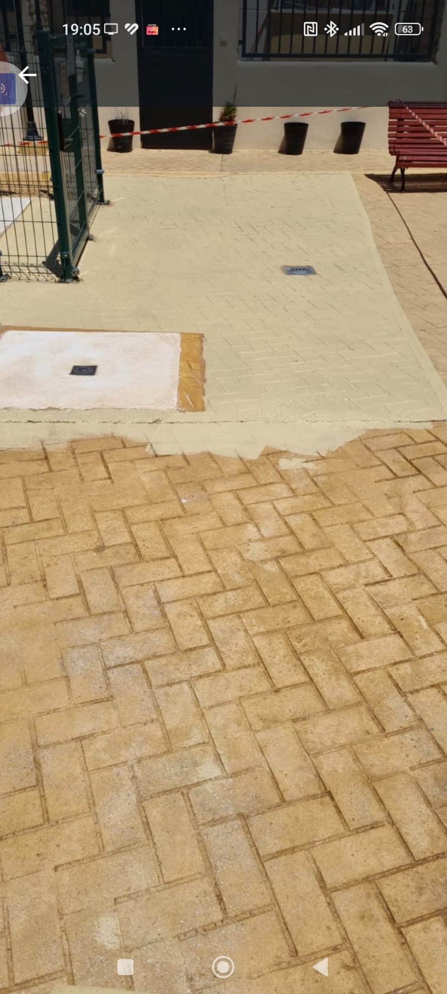 imagen de trabajo de pintura en piscinas