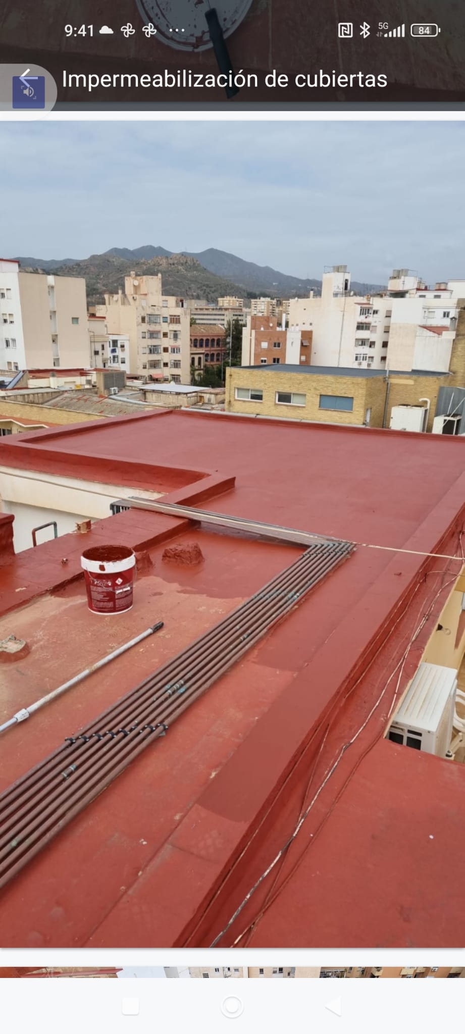 imagen de trabajo de lavado con máquina y impermeabilización