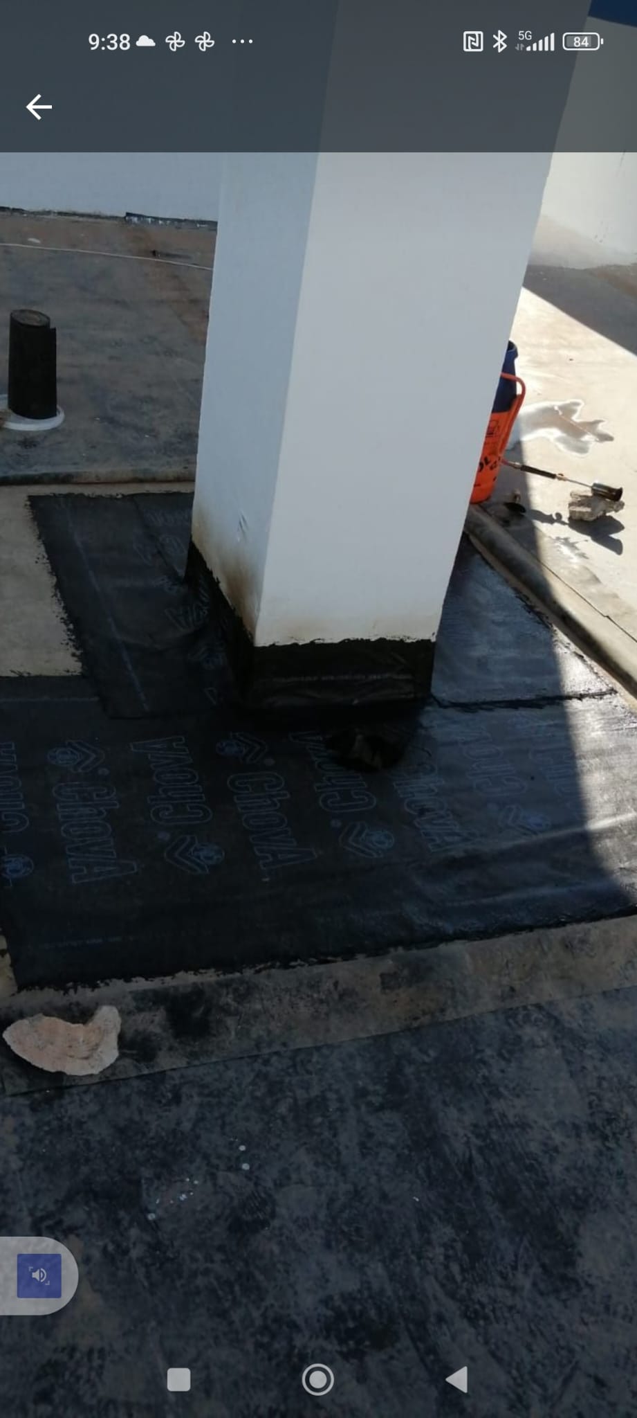 imagen de trabajo de lavado con máquina y impermeabilización